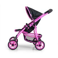 vezimeliai milli - Milly Mally lėlių vežimėlis Natalie Prestige, juodas (Black) - 4 nuotrauka