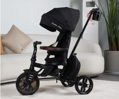 stogelis - QPLAY triratukas Comfo Max Juodas (Black) - 2 nuotrauka