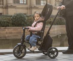 stogelis - QPLAY triratukas Comfo Max Juodas (Black) - 4 nuotrauka