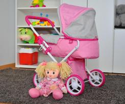vezimeliai milli - Milly Mally Alice Doll Stroller Prestige - 5 nuotrauka
