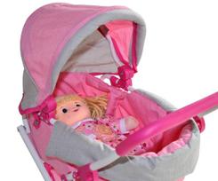 vezimeliai milli - Milly Mally Alice Doll Stroller Prestige - 9 nuotrauka