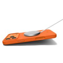 telefonu deklai iphone silikoniniai - Spigen Silicone Fit Mag MagSafe Case for iPhone 17 Pro Max - Orange - 5 nuotrauka