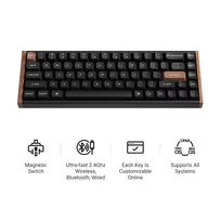 klaviatura zaidimams - Keychron K6 HE Standard Edition Gateron Double-Rail Magnetic Nebula (Juodas) [K6H-J1] - 2 nuotrauka