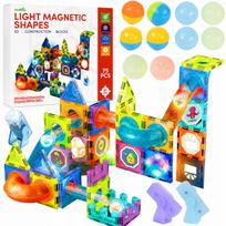 blokeliai - Magnetinis konstruktorius spalvoti blokeliai, 75 vnt - 13 nuotrauka