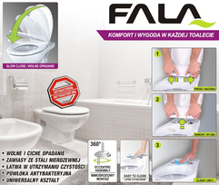 sedyne - Fala 75470 lėtai nusileidžiantis unitazo dangtis, balta (White) - 4 nuotrauka