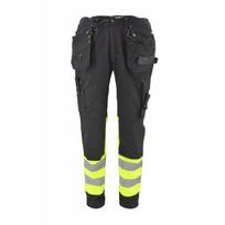Darbo kelnės vyrams AWTools AW02611, juoda sp./geltona sp., M dydis
