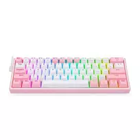 balta rgb klaviatura - Redragon Fizz Pro K616, Balta-Rožinė (White-Pink) - 2 nuotrauka