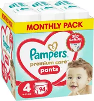 Pampers Premium Care, 4 dydis, 9-15 kg, 94 vnt.