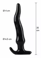 Hidden Desire Extreme Anal Slider XXL 35 cm, juodas (Black)
