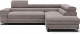 sofa lova 200 - Kampinė sofa-lova Colesio, smėlinė (Beige), dešininė, 200 x 274 cm x 93 cm - 1 nuotrauka