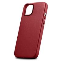 iphone 14 leather case - iCarer Case Leather case cover made of natural leather for iPhone 14 Plus red (compatible with - 5 nuotrauka