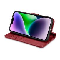 iphone 14 leather case - iCarer Wallet Case 2in1 Cover iPhone 14 Plus Anti-RFID Leather Flip Cover Red (WMI14220727-RD) - 4 nuotrauka