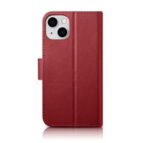 iphone 14 leather case - iCarer Wallet Case 2in1 Cover iPhone 14 Plus Anti-RFID Leather Flip Cover Red (WMI14220727-RD) - 7 nuotrauka