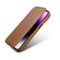 iphone 14 leather case - iCarer CE Premium Leather Folio Case iPhone 14 Plus Magnetic Flip Leather Folio Case MagSafe Brown - 3 nuotrauka