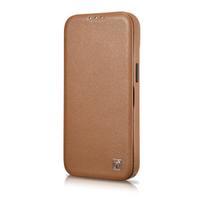 iphone 14 leather case - iCarer CE Premium Leather Folio Case iPhone 14 Plus Magnetic Flip Leather Folio Case MagSafe Brown - 5 nuotrauka
