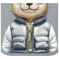 iphone 15 pro telefonai - Nimmy Cool&Cute 2.0 Bear Case for iPhone 15 Pro - Gray - 6 nuotrauka