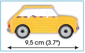 konstruktorius cobi - Cobi Fiat 126p 71pcs 24530 - 3 nuotrauka