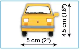 konstruktorius cobi - Cobi Fiat 126p 71pcs 24530 - 4 nuotrauka