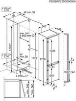 imontuojamas saldytuvas 1772 - ELECTROLUX LNA6LD18S - 2 nuotrauka