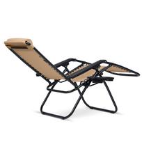 sulankstomas lauko gultas - Lauko gultas ChillWell, smėlio sp., 110 cm x 60 cm x 82 - 102 cm - 4 nuotrauka
