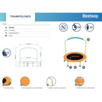 lauko batutas - Bestway Wonderjump batutas su rankena, 91 x 96 cm, 59100 - 3 nuotrauka