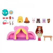 tentai stovyklavietei - Figūrėlių rinkinys, išvyka su palapine Mattel Enchantimals Enchantimals Tent Camping, 12 vnt., įvairių spalvų - 4 nuotrauka