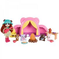 tentai stovyklavietei - Figūrėlių rinkinys, išvyka su palapine Mattel Enchantimals Enchantimals Tent Camping, 12 vnt., įvairių spalvų - 5 nuotrauka