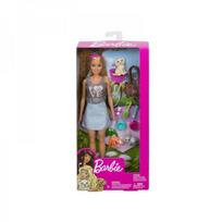 barbes priedai - Mattel Barbie Picnic Doll And Animals FPR48 - 2 nuotrauka