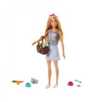 barbes priedai - Mattel Barbie Picnic Doll And Animals FPR48 - 7 nuotrauka