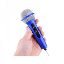 karaoke su mikrofonais - Jokomisiada Muzikinis boombox mėlynas garsiakalbis vaikams su mikrofonu IN0167 - 6 nuotrauka