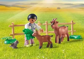vandens cisternos - Playmobil Country Tractor With Trailer and Water Tank 71442 - 7 nuotrauka