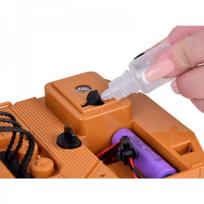 sviesos efektai - Jokomisiada RC ekskavatorius su dūmų efektu ir LED šviesa, Oranžinė (Orange) RC0698 - 4 nuotrauka
