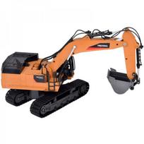 sviesos efektai - Jokomisiada RC ekskavatorius su dūmų efektu ir LED šviesa, Oranžinė (Orange) RC0698 - 10 nuotrauka