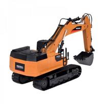 sviesos efektai - Jokomisiada RC ekskavatorius su dūmų efektu ir LED šviesa, Oranžinė (Orange) RC0698 - 11 nuotrauka