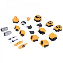 zaislai transformeris - Magnetinis transformeris robotas Mecha ZA6009, geltona (Yellow) - 9 nuotrauka