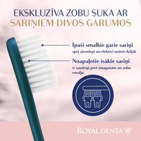 royal denta -  ROYAL DENTA dantų šepetėlis SILVER SUPER SOFT, 1 vnt. - 2 nuotrauka