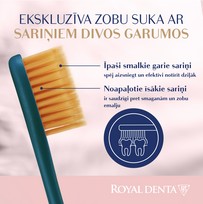 royal denta -  ROYAL DENTA dantų šepetėlis GOLD SUPER SOFT, 1 vnt. - 5 nuotrauka