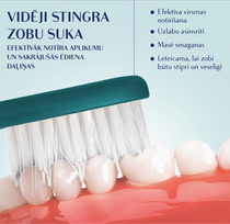 royal denta - ROYAL DENTA dantų šepetukas SILVER MEDIUM, 1 vnt. - 3 nuotrauka