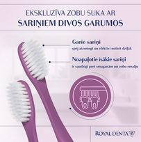 royal denta - ROYAL DENTA dantų šepetukas SILVER MEDIUM, 1 vnt. - 5 nuotrauka