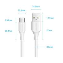 usb type c laidas - CABLE USB-C TO USB2.0/1.5M WHITE CTHWG VENTION - 6 nuotrauka