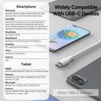 usb type c laidas - CABLE USB-C TO USB2.0/1.5M WHITE CTHWG VENTION - 9 nuotrauka