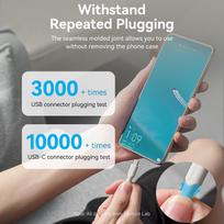 usb type c laidas - CABLE USB-C TO USB2.0/1.5M WHITE CTHWG VENTION - 10 nuotrauka
