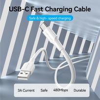 usb type c laidas - CABLE USB-C TO USB2.0/1.5M WHITE CTHWG VENTION - 18 nuotrauka