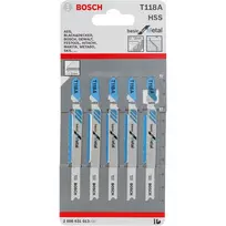 siaurapjuklis bosch - Pjūkleliai siaurapjūkliui Bosch T 118 A; 5 vnt. - 2 nuotrauka