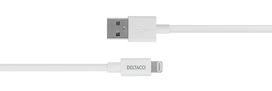 deltaco type 2 - DELTACO USB kabelis su Lightning jungtimi, MFI sertifikuotas, 2,4A, 3 m, baltasMFI sertifikuotas į - 3 nuotrauka