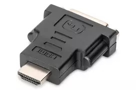 hdmi plug - Assmann Standard Adapter HDMI A/DVI-I Black - 2 nuotrauka