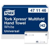 tork multifold h2 - TORK XPRESS Multifold 471146, 2 sl., 23,4 x 21,3 cm, balta sp. su lapų raštais - 9 nuotrauka