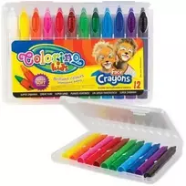 veido piesimas - Colorino Kids Face Crayons įvairių spalvų 12 vnt. - 2 nuotrauka