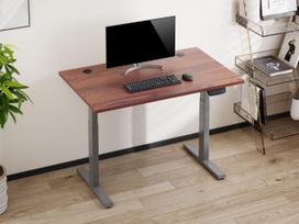 darbo stalvirsis - Reguliuojamo aukščio stalas Up Up Thor M Tamsus Riešutas (Dark Walnut) - 2 nuotrauka