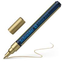 paint marker - Aliejinis žymeklis Schneider Maxx 271 auksinis - 6 nuotrauka